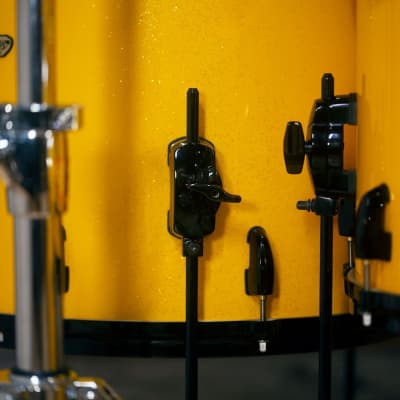 Pearl Masters Premium Maple (Mrp) 6 Piece Drum Kit, Canary Yellow Sparkle Lacquer (Pre Loved) image 13