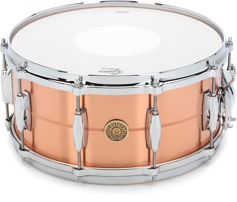 Gretsch Drums C2 2mm Copper Snare Drum - 6.5 x 14-inch - Brushed image 1
