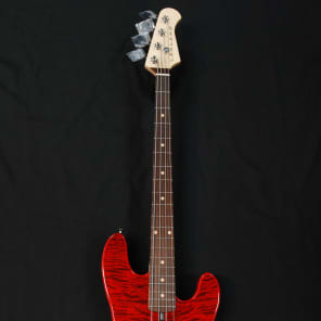 Lakland USA 44-64 P Bass Custom Transparent Red image 3