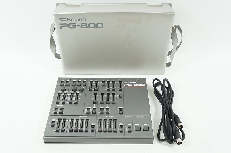 [SALE Ends Aug 12] Roland PG-800 Programmer for JX8P, MKS-70, JX-10  Synthesizer Controller w/ Cable, Case