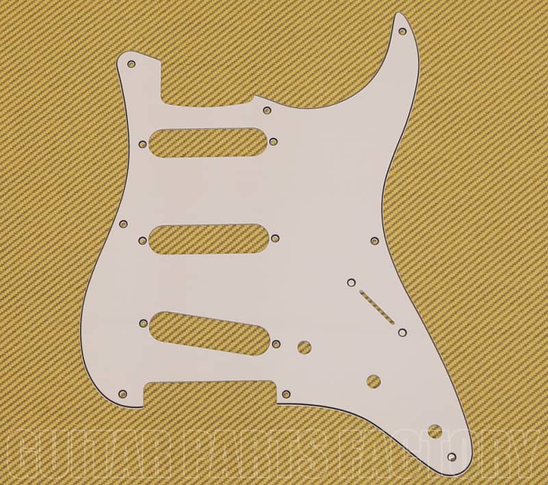 0055433000 Genuine Fender 3Ply White Pickguard For Squier Reverb