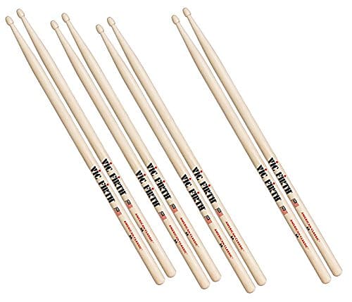 Vic Firth Drumstick Value Pack of 4 5B P5B.3-5B.1 : : Musical  Instruments