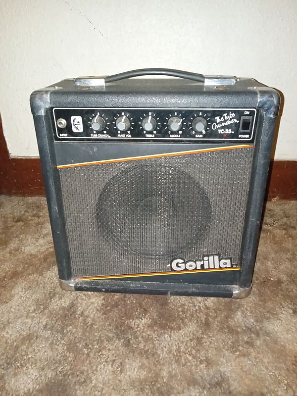 Gorilla TC35 "The Tube Cruncher" Mid to late 80's Black Reverb