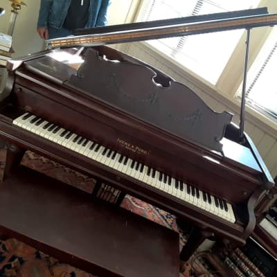 Ivers & Pond Baby Grand Piano 1909 - Oak image 5
