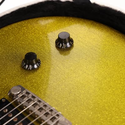 Rock N’ Roll Relics Bruce Kulick Signature Yellow Sparkle Used image 8