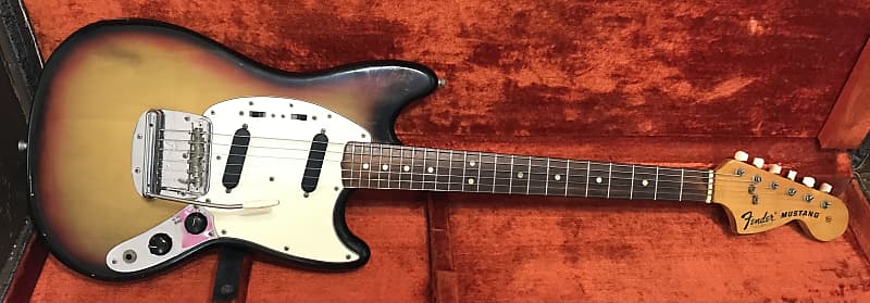1974 Fender Mustang Guitar - w/Original Hard Case - EXC! image 1