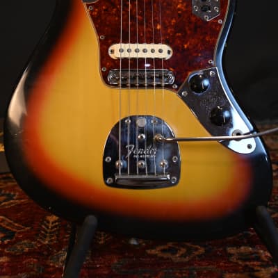 1966 - 1968 Fender Jaguar Sunburst Original Finish & OHSC (VIDEO) Exc Condition image 6