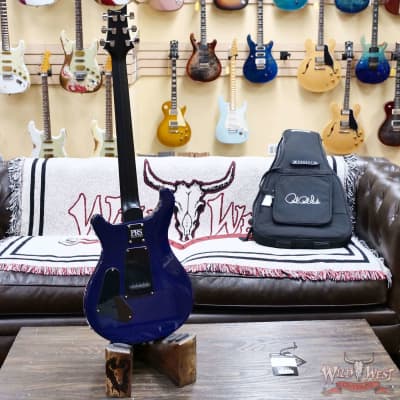 Paul Reed Smith PRS Wild West Guitars Special Run CE 24 Painted Black Neck 57/08 Covered Pickups Faded Grey Black Blue Burst 7.50 LBS image 7