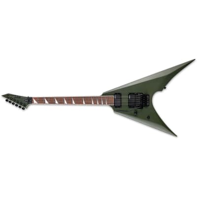 ESP LTD Arrow-200 LH Left-Handed Electric Guitar Military Green Satin BRAND NEW for sale