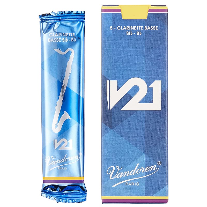 Vandoren Bass V21 Reeds Strength 4, Box of 5 Reverb