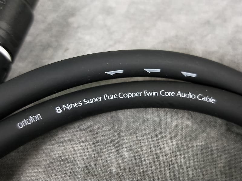 Ortofon 8-Nines super pure copper Twin core audio XLR 0.5 M Cable  [Excellent]