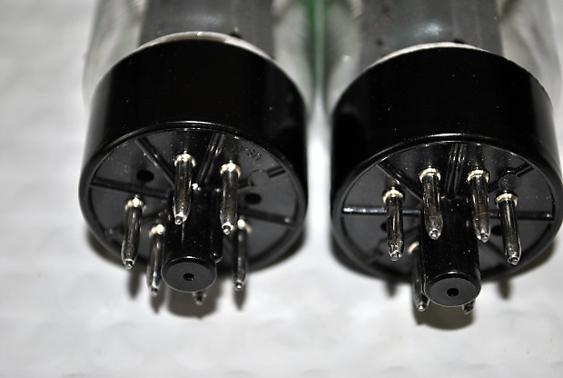Philips ECG 7581A 7581 (6L6GC 6L6) Power Tube Matched Pair (280) NOS 1985