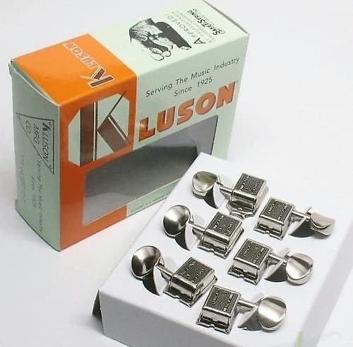 Kluson SD9105MN DR Vintage 6 In line tuners fits Fender Strat or Tele, Telecaster image 1