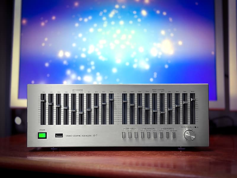 SANSUI SE-7 RARE Vintage Stereo Graphic Equalizer  			