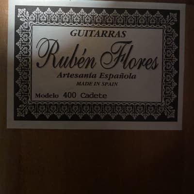 Ruben Flores 400 Cadete made in Spain Rosewood fingerboard image 4