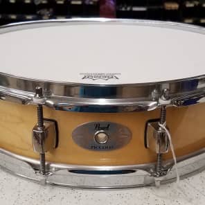 Pearl 4x14, 6 ply maple snare Natural Maple Lacquer image 1