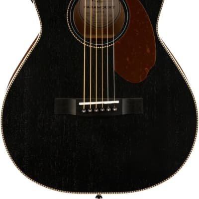 Fender Pm 2 E Paramount Parlor Mahogany Black Top 0970273206