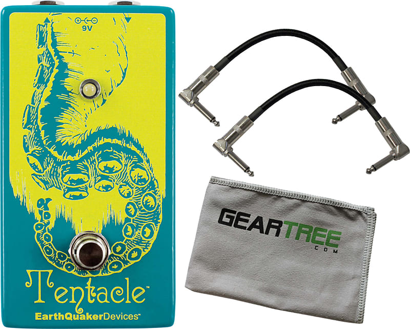 EarthQuaker Devices Tentacle V2 Analog Octave-Up Pedal w/ 2 Cables and Cloth image 1
