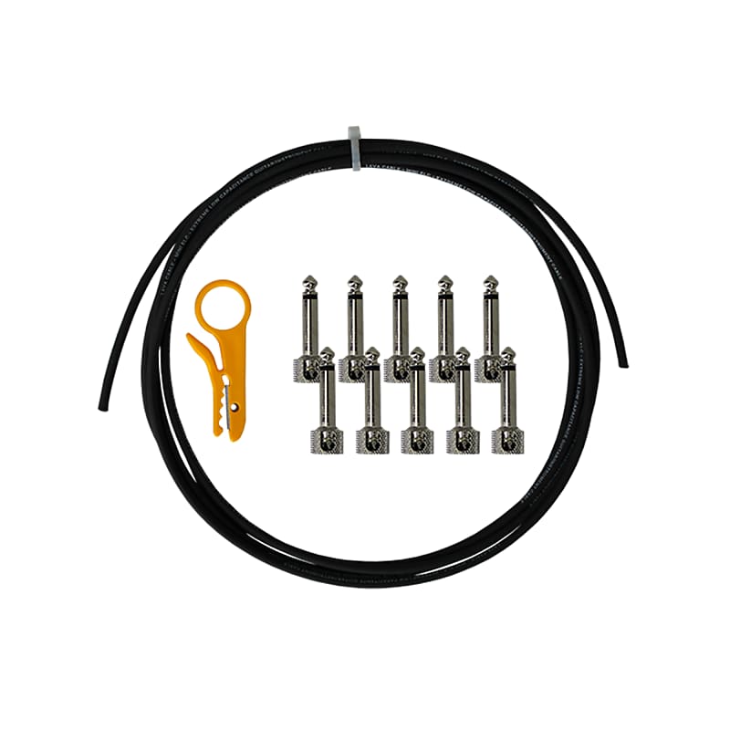 Lava Piston Solder-Free Pedalboard Kit Orange w/5' Cable & 12 Angle Plugs image 1