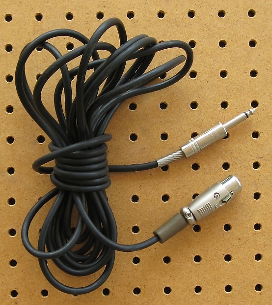 Generic 15' Hi-Z Microphone Cable 1980s Black image 1