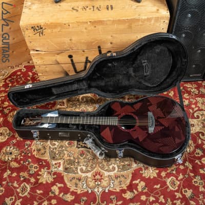 2021 RainSong BI-WS1000N2C Black Ice Acoustic Guitar Ish Exclusive Cranberry Red image 13