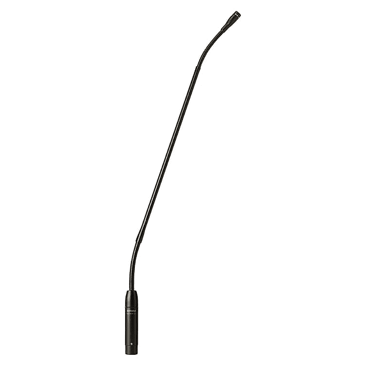 Shure MX418/S Supercardioid Condenser Microphone, 18" Gooseneck with Attached XLR Preamp, Shock & Flange Mount, Snap-Fit Foam Windscreen image 1