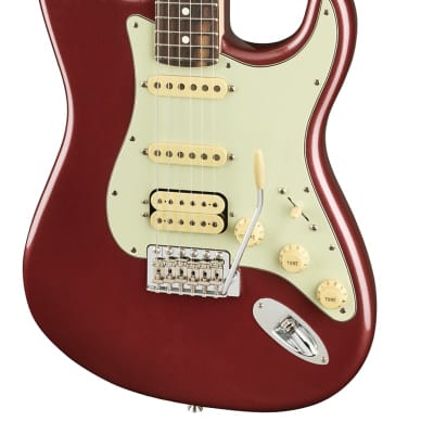 Fender American Performer Stratocaster HSS Electric Guitar Rosewood FB, Aubergine image 7