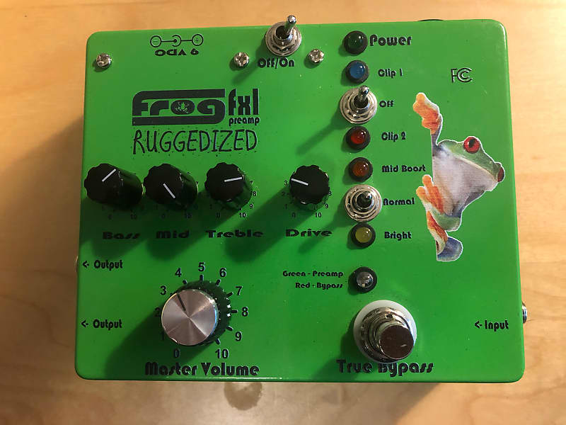 FROG PEDAL FXL TUBE PREAMP RUGGEDIZED 2018 Green | Reverb