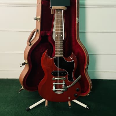 Greco Sg Junior 1962 Replica Long Tenon Neck P90 Wine Red Awesome 