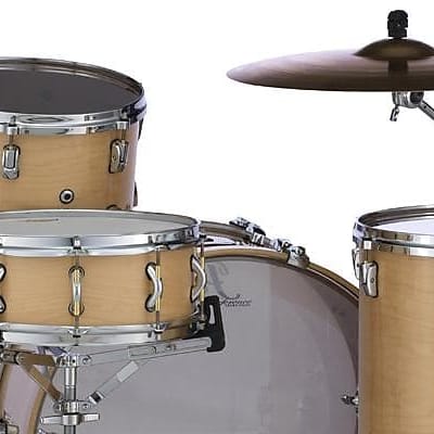 Pearl  STA1450MM321 14x05" Maple Snare Drum in Satin Maple - Gloss Maple / Brand New image 3