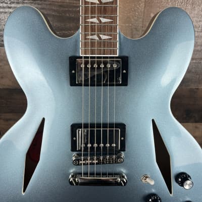 USED Epiphone Dave Grohl DG-335 Semi-hollow Electric Guitar in Pelham Blue, Hardcase, Free ship, 687 image 5