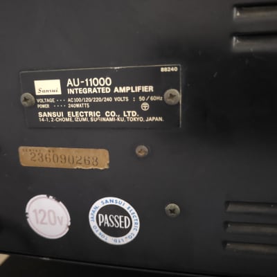 Sansui Au-11000 Stereo Amplifier Operational. image 8
