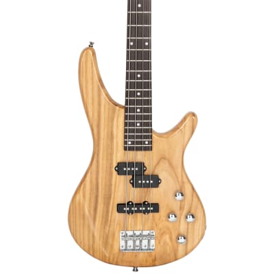 Glarry GIB Electric Bass Guitar Full Size 4 String 2020s - Burlywood image 12