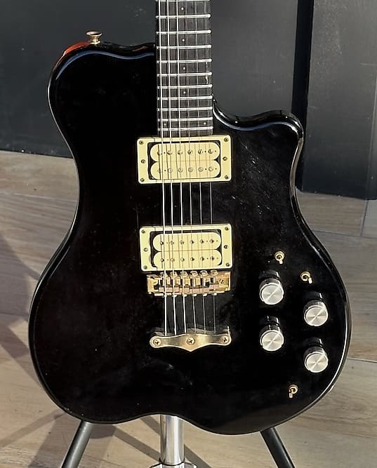 Renaissance SPG Lucite Guitar 1980 - a very rare Black Lucite example w/2 hang tags that's quite minty. image 1
