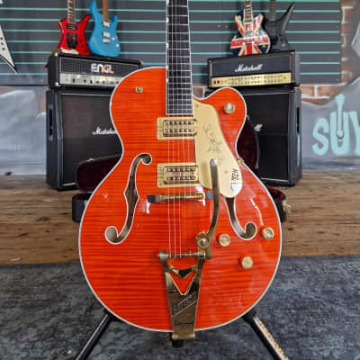 Gretsch G6120TFM Players Edition Nashville Orange Stain 2018 Electric Guitar for sale