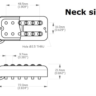 Filtertron style alnico 5 guitar neck + bridge pickups set nickel image 5