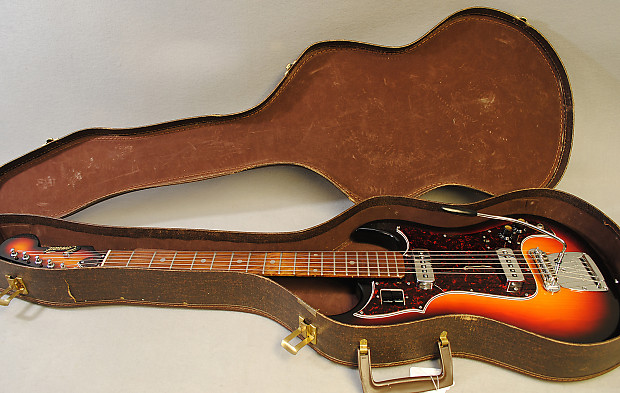 Conrad Vintage 1960s Electric Guitar Sunburst Made in Japan | Reverb