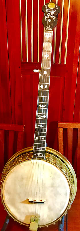 John Grey Custom Brazilian Rosewood resonator Five string banjo 1920,s image 1