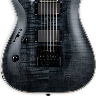 ESP LTD MH-1000 Evertune LH Left-Handed Electric Guitar, See Thru Black image 2
