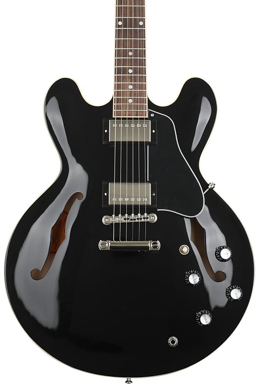 Gibson ES-335 Semi-hollow body Electric Guitar - Vintage Ebony image 1