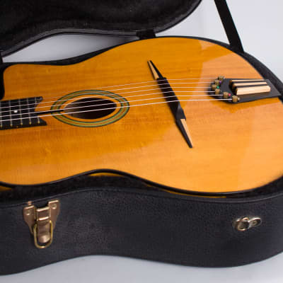 Michael Dunn  Fleche D'Or Gypsy Jazz Guitar (2005), ser. #487, original black hard shell case. image 13