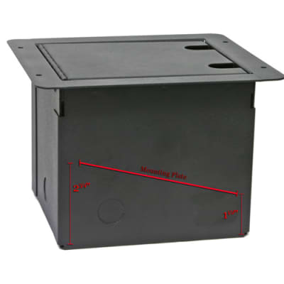 Elite Core Recessed Stage Pocket Floor Box w/ Customizable Blank Plate FB-BLANK image 6