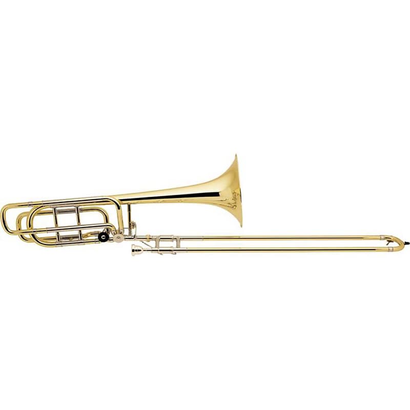 Bach 50B3L Stradivarius Professional Bb/F/Gb Bass Trombone, 10.5 