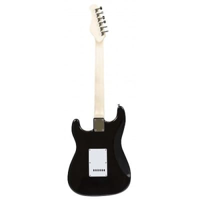 de salvo EGSTBK chitarra elettrica stratocaster nera image 2