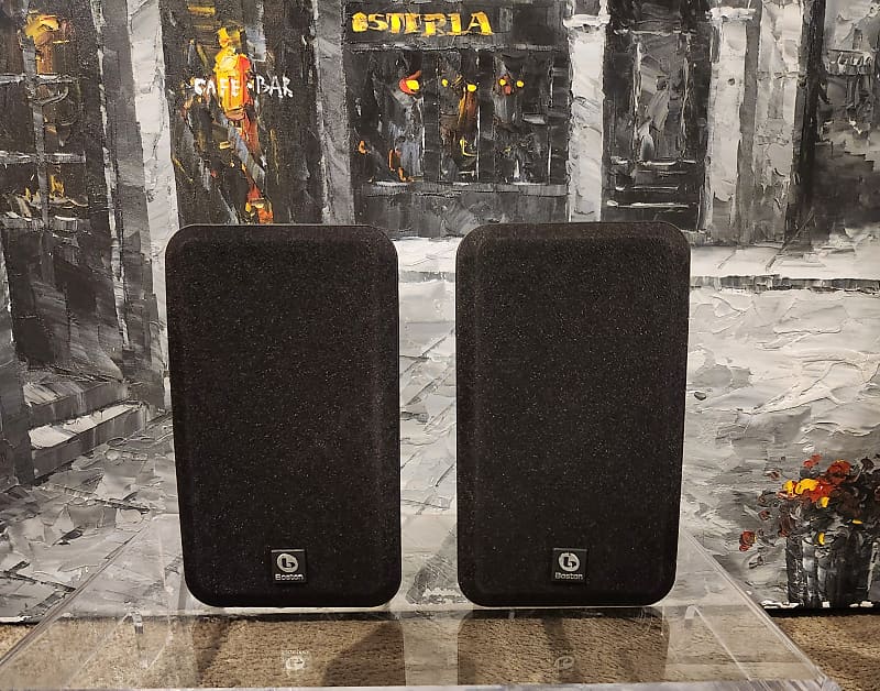 Boston Acoustics BOSTON ACOUSTIC MCS 90 satellite speakers. 90s  - Black plastic  			