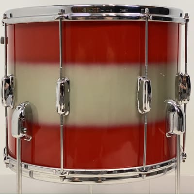 Slingerland 22/13/15/5x14" 60's Swingster/Stage Band Drum Set - Red/Silver Duco image 20