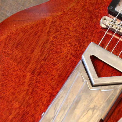 MINTY! 2021 Gibson Custom Shop 60th Anniversary 1961 Les Paul SG Standard Reissue Cherry Red w/ Sideways Vibrola + COA OHSC image 8