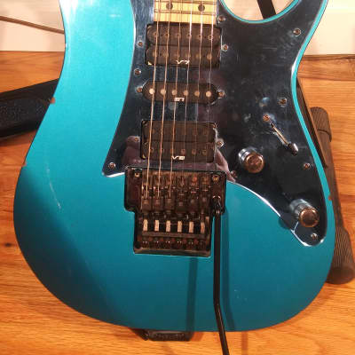 Ibanez RG550M 1991 - Blue with Blue Mirror Pick Guard image 3