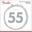 Fender Stainless 9050M Bass Strings, Stainless Steel Flatwound, Gauge .055-.105