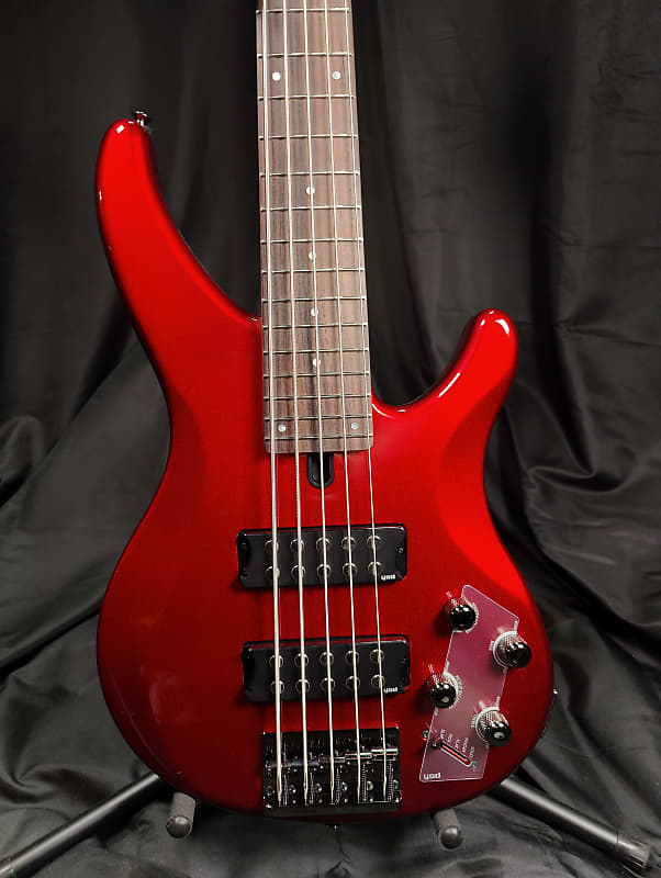 Yamaha TRBX305 CAR 5-String Electric Bass Guitar, Candy Apple Red image 1